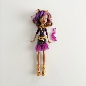 Clawdeen wolf frights camera action doll fully complete